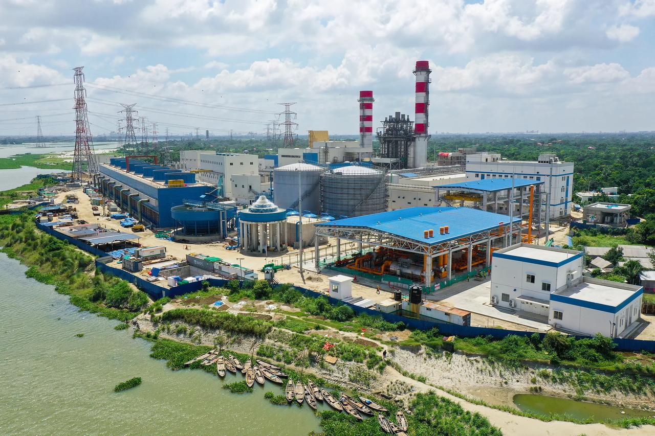Aerial view of the Unique Meghnaghat combined cycle power plant